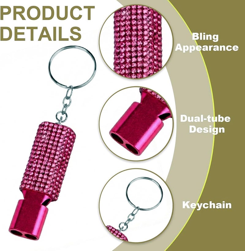 Binboll Double-Tube Whistle Aluminum Alloy Survival Whistle for Outdoor Needs Sports Referee Emergency - Image 2